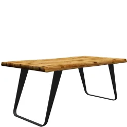 Wohnen Naturkante Esszimmertisch aus Eiche - Rain