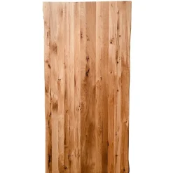 Wohnen Naturkante Holztisch Wildeiche mit X Füßen - Ascolano