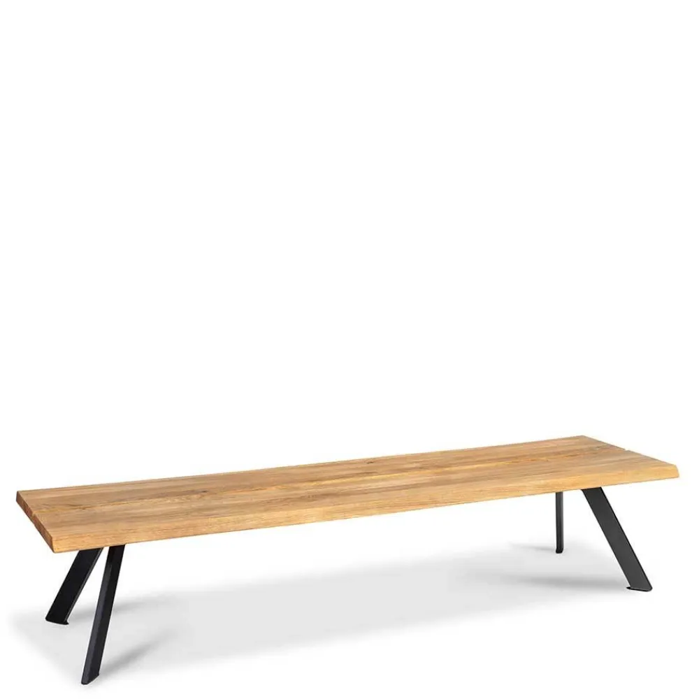 Wohnen Küchenbänke|Esszimmerbänke*Naturkanten Essbank aus Wildeiche - Piton