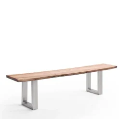 Wohnen Naturkanten Esstisch-Bank in Akazie Natur - Fixum