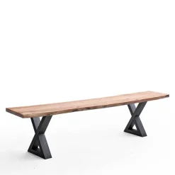 Wohnen Naturkanten Esszimmerbank Akazie Natur - Coriba