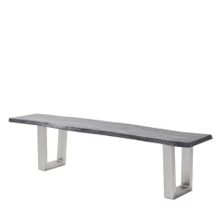 Wohnen Naturkantenbank in Akazie Grau - Cortessa