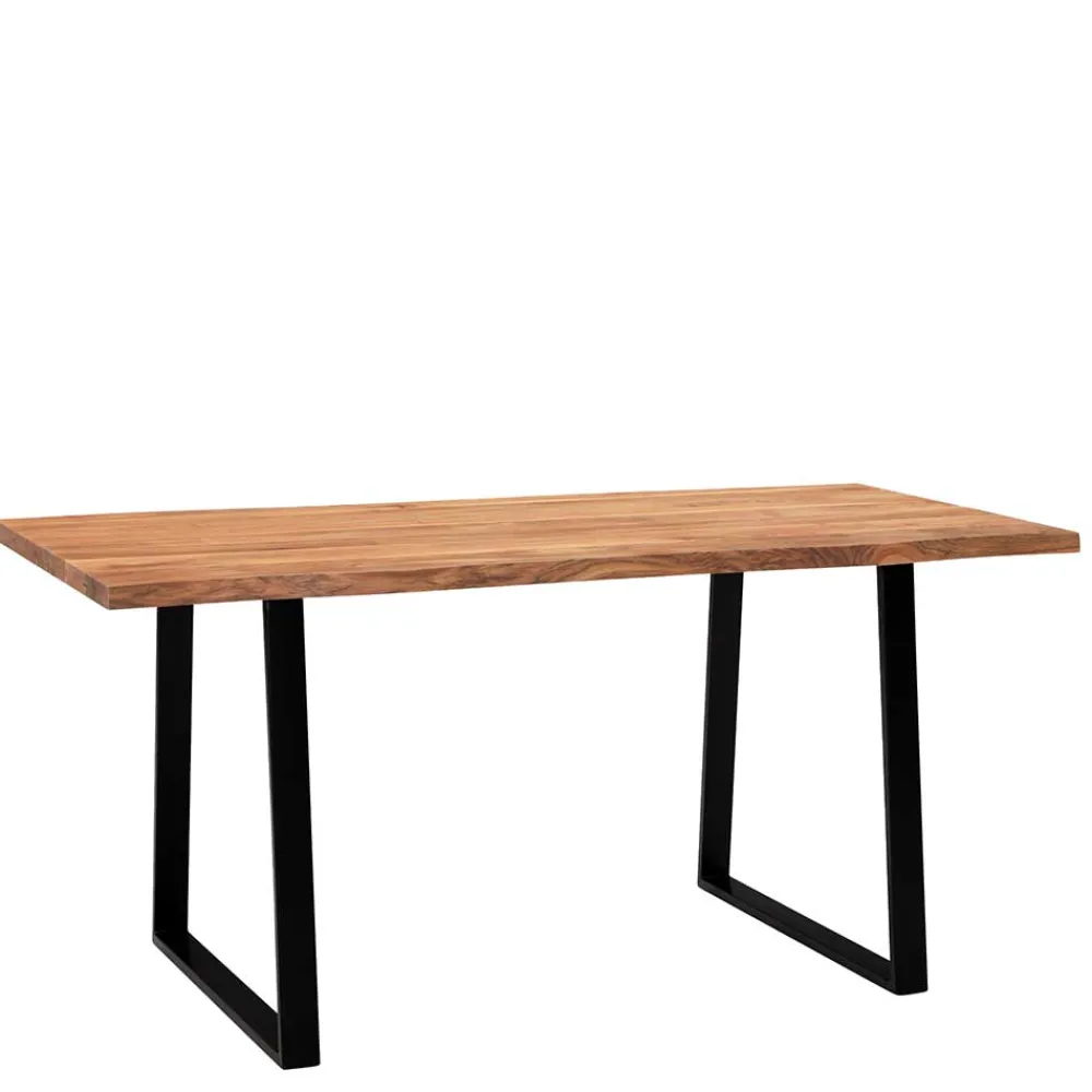 Wohnen Naturkanten-Tisch mit Trapezbeinen - Captain