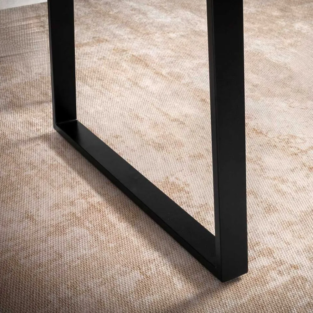 Wohnen Naturkanten-Tisch mit Trapezbeinen - Captain