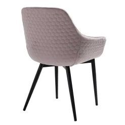 Wohnen Naturkantentisch und Armlehnenstühle - Norian (fünfteilig)