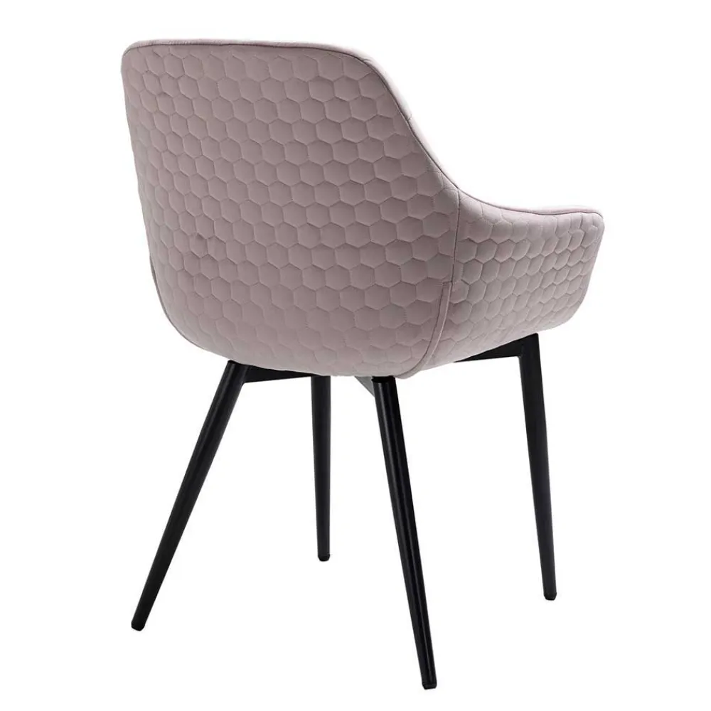 Wohnen Naturkantentisch und Armlehnenstühle - Norian (fünfteilig)