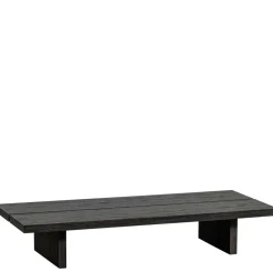 Wohnen Asiatische Möbel*Niedriger Couchtisch in Dunkelbraun Holzoptik - Rosiblo