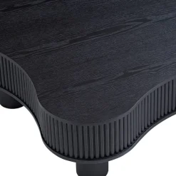 Wohnen Niedriger Design-Couchtisch in Schwarz - Hiloria