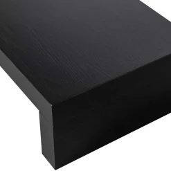 Wohnen Asiatische Möbel*Niedriger Japandi Wohnzimmertisch in Schwarz - Milana