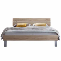 Wohnen Niedriges Bett Hamburg in Eiche Sonoma Dekor