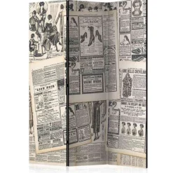 Wohnen Nostalgie Design Trennwand Alte Zeitungen - Kos