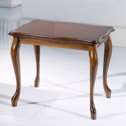 Wohnen Nussbaum Furnier Beistelltisch Luvretto italienisches Design