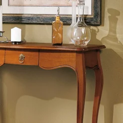 Wohnen Nussbaum Furnier Konsolentisch Lurna klassisch