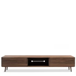 Wohnen Nussbaum TV Board in Natur geölt - Rivossa