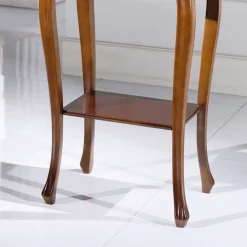 Wohnen Nussbaumfarbener Beistelltisch Luvretto im Design Italienisch