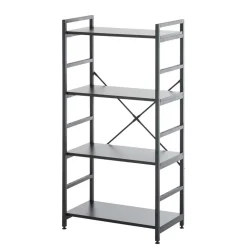 Wohnen Loft Möbel|Industrial Möbel*Offenes Industrial Style Regal in Schwarz - Keuna