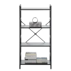 Wohnen Loft Möbel|Industrial Möbel*Offenes Industrial Style Regal in Schwarz - Keuna