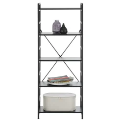 Wohnen Loft Möbel|Industrial Möbel*Offenes Industrial Style Regal in Schwarz - Keuna