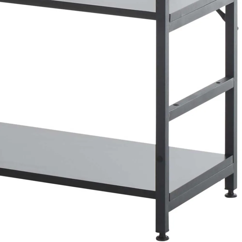 Wohnen Loft Möbel|Industrial Möbel*Offenes Industrial Style Regal in Schwarz - Keuna