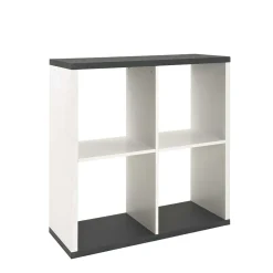 Wohnen Wohnzimmer-Regale|Esszimmerregale*Offenes Regal Clarence in Weiß Grau