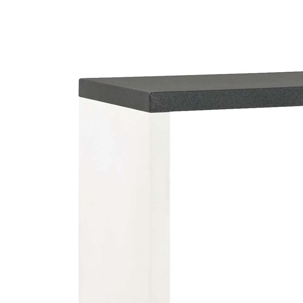 Wohnen Wohnzimmer-Regale|Esszimmerregale*Offenes Regal Clarence in Weiß Grau