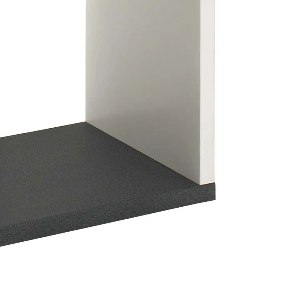 Wohnen Wohnzimmer-Regale|Esszimmerregale*Offenes Regal Clarence in Weiß Grau