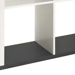 Wohnen Wohnzimmer-Regale|Esszimmerregale*Offenes Regal Clarence in Weiß Grau