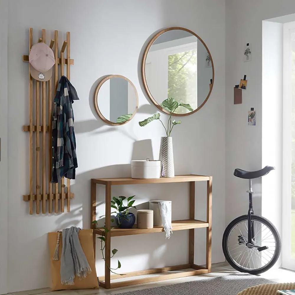 Wohnen Telefontische*Offenes Regal Konsole aus Eichenholz - Gangizo