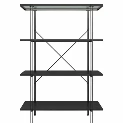 Wohnen Esszimmerregale|Regale*Offenes Regal mit Rillenstruktur Glas Boden - Pluggia