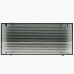 Wohnen Esszimmerregale|Regale*Offenes Regal mit Rillenstruktur Glas Boden - Pluggia