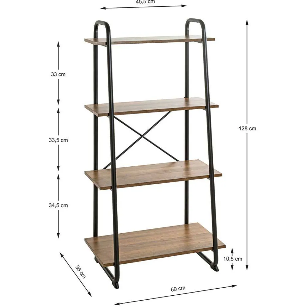 Wohnen Offenes Standregal in modernem Design - Danar