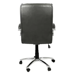 Wohnen Office Chefsessel in Dunkelgrau & Chrom - Lajara