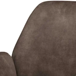 Wohnen Office Drehstuhl aus Velours in Anthrazit - Pradisio