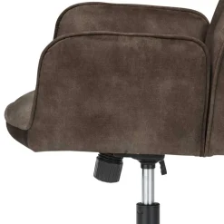 Wohnen Office Drehstuhl aus Velours in Anthrazit - Pradisio