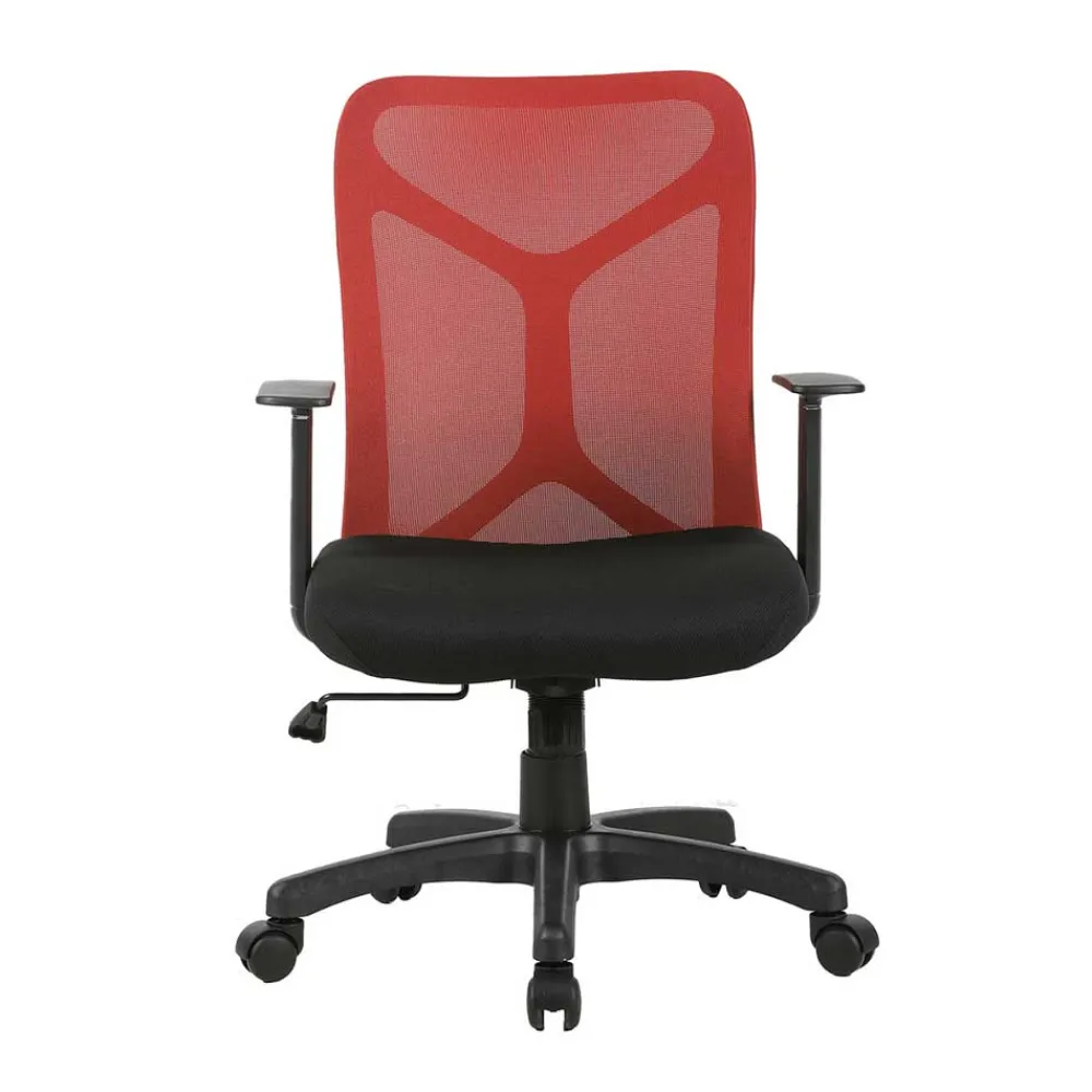 Wohnen Bürostühle*Office Drehstuhl in Rot und Schwarz - Fancys