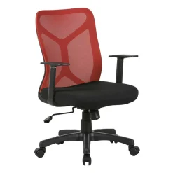 Wohnen Bürostühle*Office Drehstuhl in Rot und Schwarz - Fancys