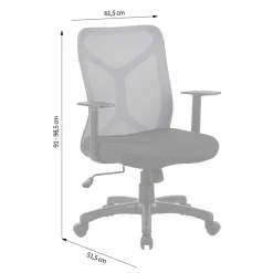 Wohnen Bürostühle*Office Drehstuhl in Rot und Schwarz - Fancys