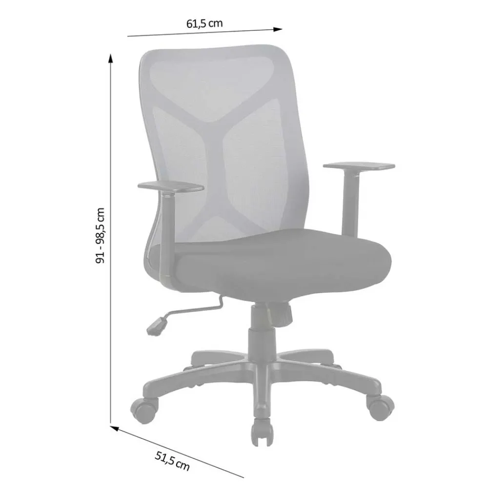 Wohnen Bürostühle*Office Drehstuhl in Rot und Schwarz - Fancys