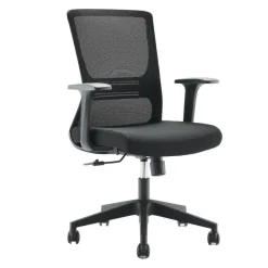 Wohnen Schwarze Möbel|Bürostühle*Office Drehstuhl mit Armlehnen - Selavia