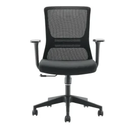 Wohnen Schwarze Möbel|Bürostühle*Office Drehstuhl mit Armlehnen - Selavia