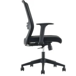 Wohnen Schwarze Möbel|Bürostühle*Office Drehstuhl mit Armlehnen - Selavia