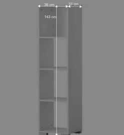 Wohnen Esszimmerregale|Regale*Office Ordnerregal mit vier offenen Fächern - Mercy