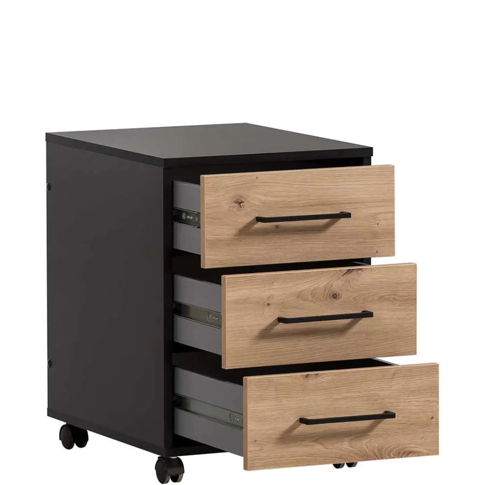Wohnen Office Rollcontainer mit drei Schubladen - Evasilica