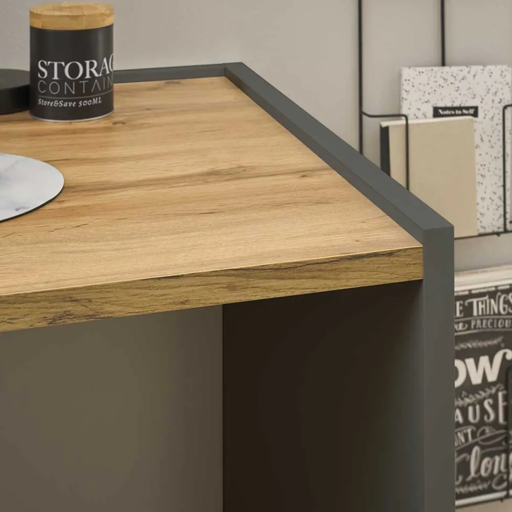 Wohnen Office Schreibtisch & Regal - Ahilav (zweiteilig)