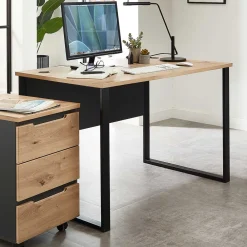 Wohnen Office Schreibtisch mit Kabeldurchlass - Kuetra