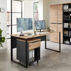 Wohnen Office Schreibtisch mit Kabeldurchlass - Kuetra