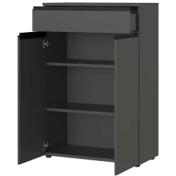 Wohnen Büroschränke*Office Vertiko in Dunkelgrau - Espnoz