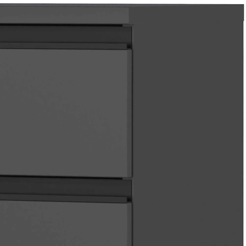 Wohnen Büroschränke*Office Vertiko in Dunkelgrau - Espnoz