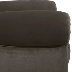 Wohnen Chesterfield Möbel*Ohrenbackensessel in Braun Samtvelours - Farella