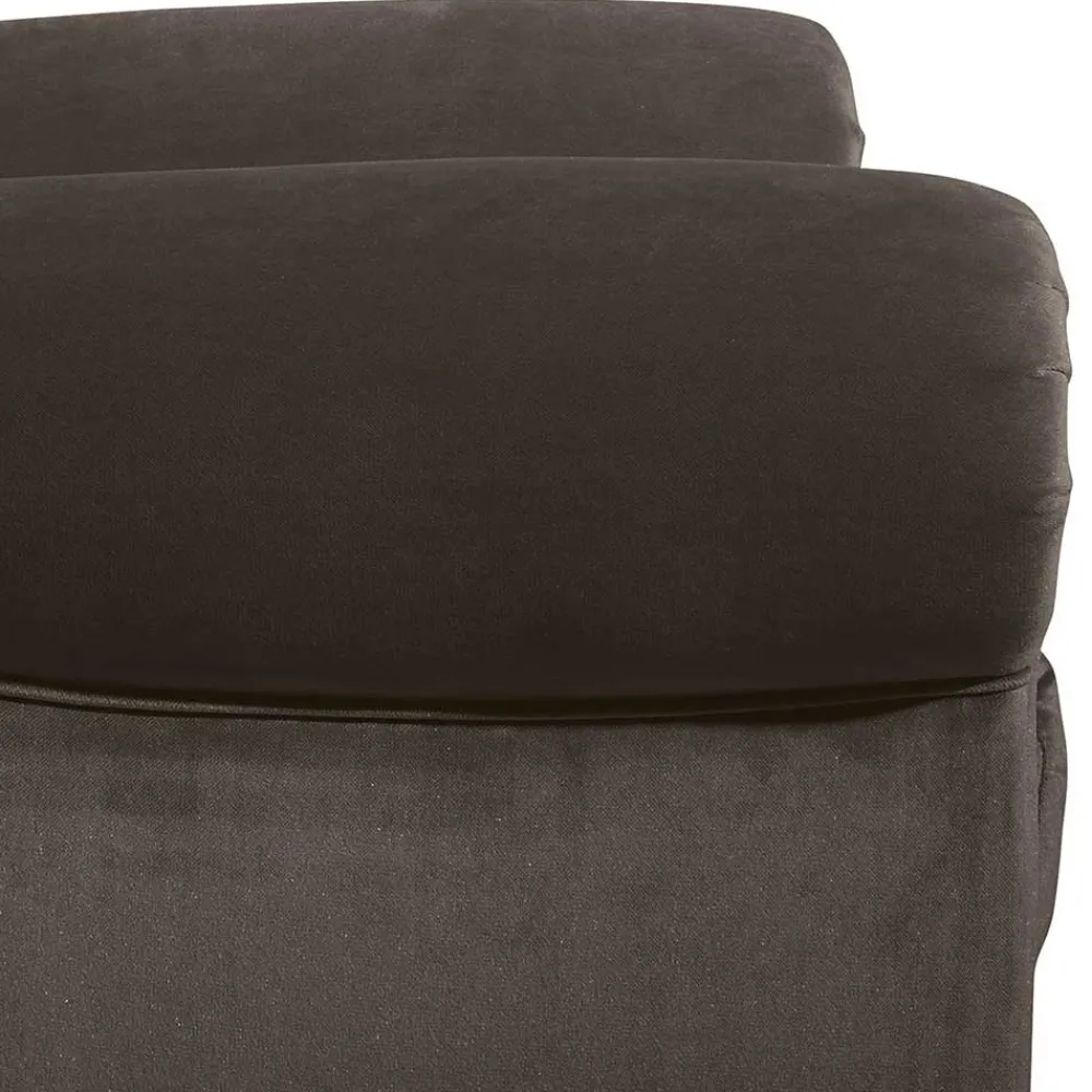 Wohnen Chesterfield Möbel*Ohrenbackensessel in Braun Samtvelours - Farella